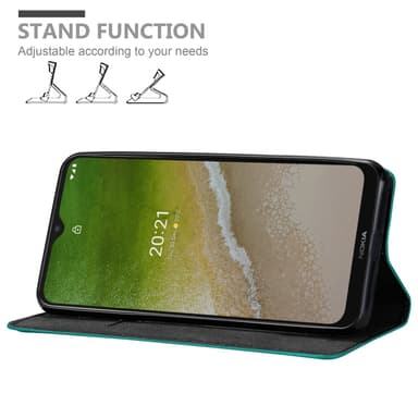 Nokia G50 5G Suojakuori Lompakkokotelo (Turkoosi)
