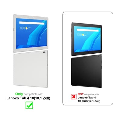 Lenovo Tab 4 10 (10.1 tuumaa) Suojakuori Kotelo (Musta)