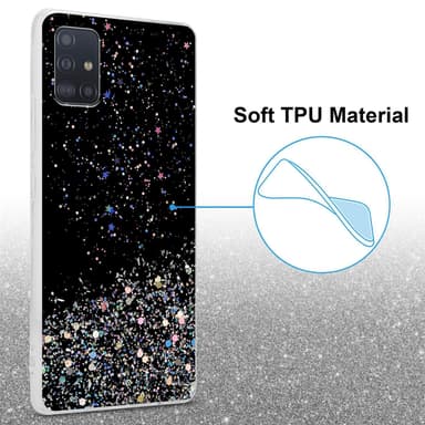 Samsung Galaxy A51 4G / M40s Suojakuori Kotelo (Musta)