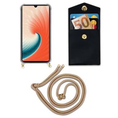 Huawei MATE 20 Suojakuori Kotelo Ketju (Ruskea)