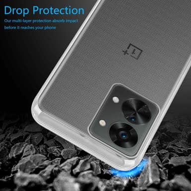 OnePlus Nord 2T Suojakuori Kotelo (Läpinäkyvä)