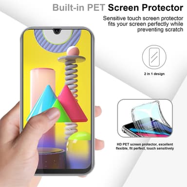 Samsung Galaxy M31 Suojakuori Cover (Läpinäkyvä)