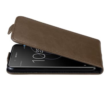Sony Xperia XA1 PLUS Suojakuori Lompakkokotelo (Ruskea)