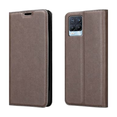 Realme 8 4G / 8 PRO Suojakuori Lompakkokotelo (Ruskea)