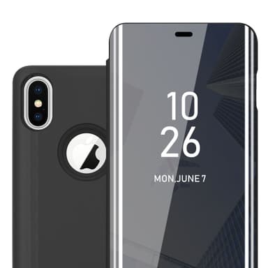 Suojakuori iPhone X / XS Lompakkokotelo (Musta)