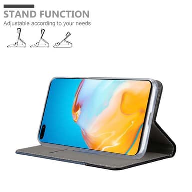 Huawei P40 Suojakuori Lompakkokotelo (Sininen)