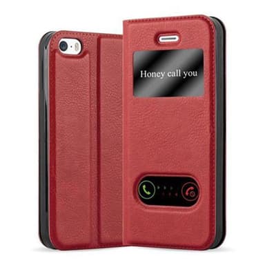 Lompakkokotelo iPhone 5 / 5S / SE 2016 Case (Punainen)