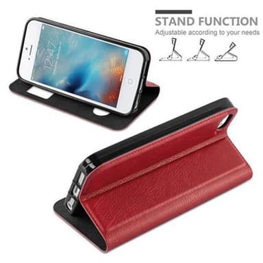 Lompakkokotelo iPhone 5 / 5S / SE 2016 Case (Punainen)