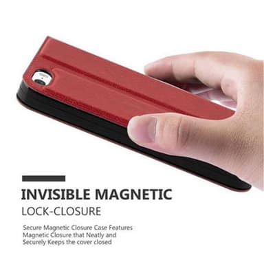 Lompakkokotelo iPhone 5 / 5S / SE 2016 Case (Punainen)