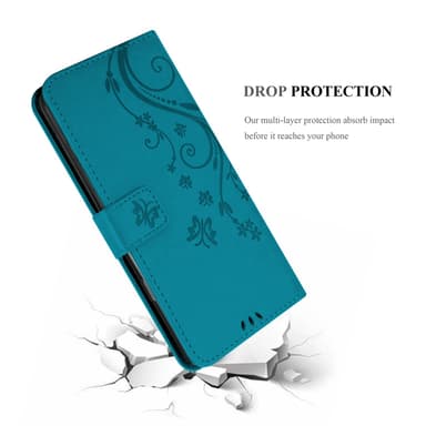 Oppo FIND X5 PRO Suojakuori Lompakkokotelo (Sininen)