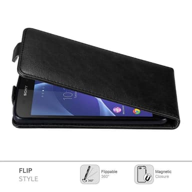 Sony Xperia Z3 Suojakuori Lompakkokotelo (Musta)