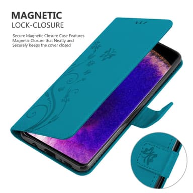 Oppo FIND X5 PRO Suojakuori Lompakkokotelo (Sininen)