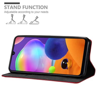 Samsung Galaxy A31 Suojakuori Lompakkokotelo (Punainen)