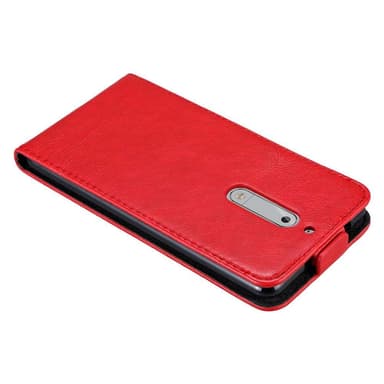 Nokia 5 2017 Suojakuori Lompakkokotelo (Punainen)