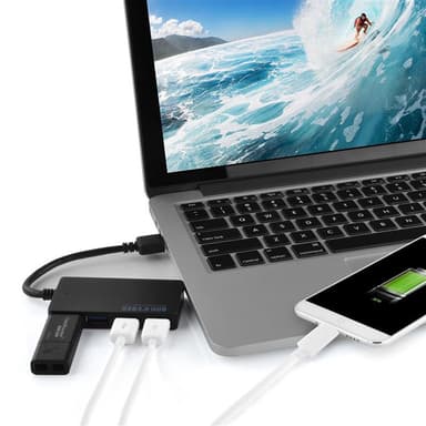 4-porttinen USB 3.0 moniliitäntäinen USB-keskitin