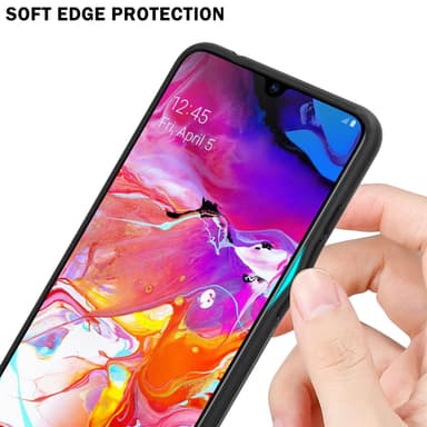 Samsung Galaxy A70 / A70s Suojakuori Kotelo (Musta)