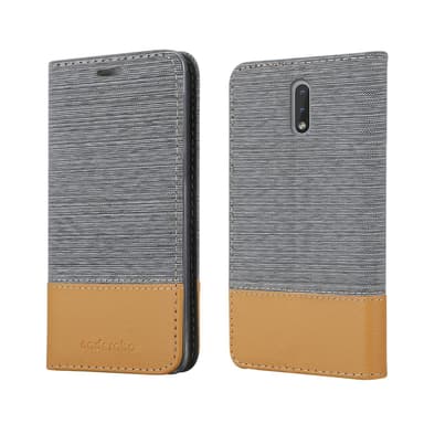 Nokia 2.3 Suojakuori Lompakkokotelo (harmaa)