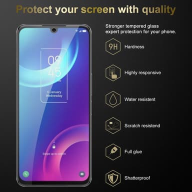 TCL 30 (4G / 5G) / 30+ Näytönsuoja Karkaistu lasi