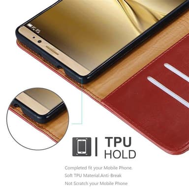 Huawei MATE 8 Suojakuori Lompakkokotelo (Punainen)
