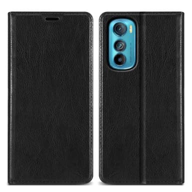 Motorola EDGE 30 Suojakuori Lompakkokotelo (Musta)