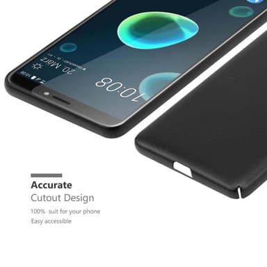 HTC Desire 12 PLUS Suojakuori Kotelo Cover (Musta)