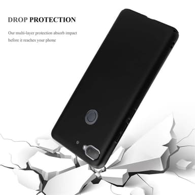 HTC Desire 12 PLUS Suojakuori Kotelo Cover (Musta)
