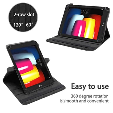 LG G Pad IV (8.0 tuumaa) Suojakuori Kotelo (Musta)