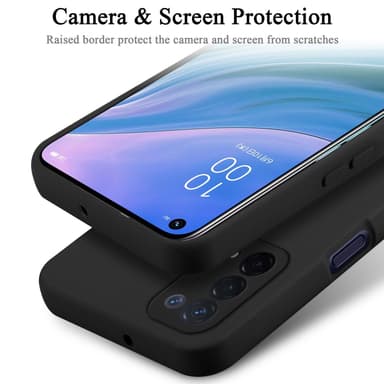 OPPO A54 5G / A74 5G Suojakuori Kotelo (Musta)