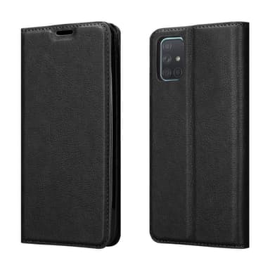 Samsung Galaxy A71 5G Suojakuori Lompakkokotelo (Musta)