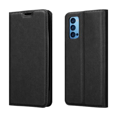 Oppo Reno4 PRO Suojakuori Lompakkokotelo (Musta)
