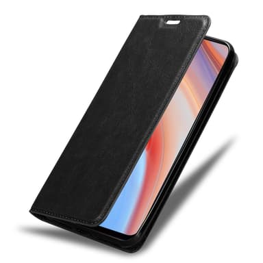 Oppo Reno4 PRO Suojakuori Lompakkokotelo (Musta)