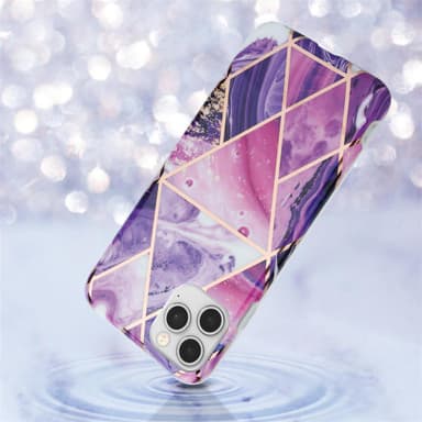 iPhone 12 / 12 PRO Suojakuori Lompakkokotelo (Violetti)