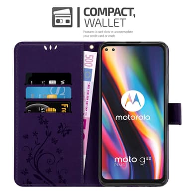Motorola MOTO G 5G PLUS Suojakuori Lompakkokotelo