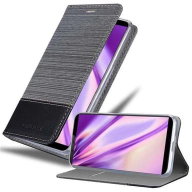 Vivo V7 Suojakuori Lompakkokotelo (harmaa)