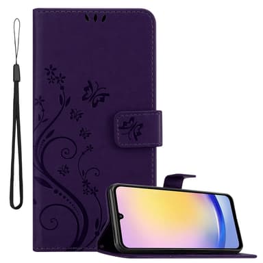 Samsung Galaxy A25 Suojakuori Lompakkokotelo (Violetti)