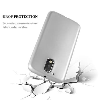 Motorola MOTO G4 / G4 PLUS Suojakuori Kotelo (Hopea)