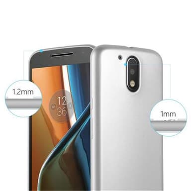 Motorola MOTO G4 / G4 PLUS Suojakuori Kotelo (Hopea)