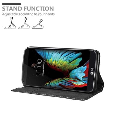 LG K10 2016 Suojakuori Case (Musta)