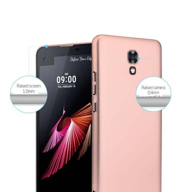 LG X SCREEN Suojakuori Kotelo Cover (Vaaleanpunainen)