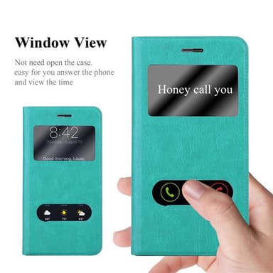 Lompakkokotelo Huawei NOVA PLUS Case (Turkoosi)
