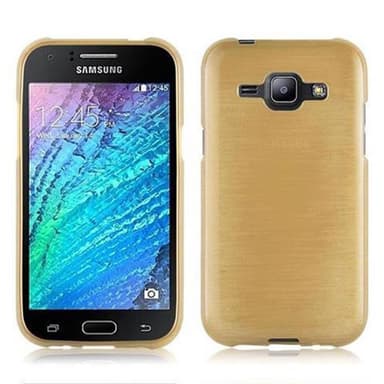 Samsung Galaxy J1 2015 Suojakuori Kotelo (kulta)