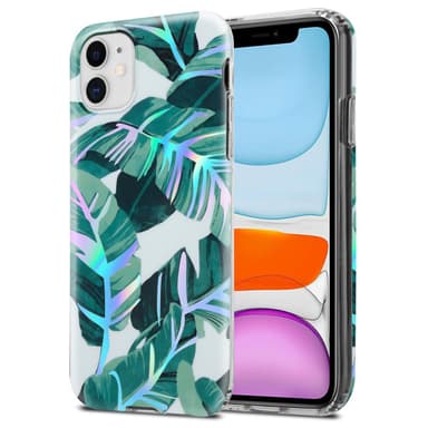 iPhone 11 Suojakuori Lompakkokotelo (Valkoinen)