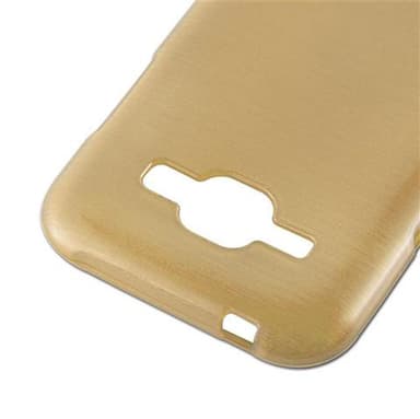 Samsung Galaxy J1 2015 Suojakuori Kotelo (kulta)