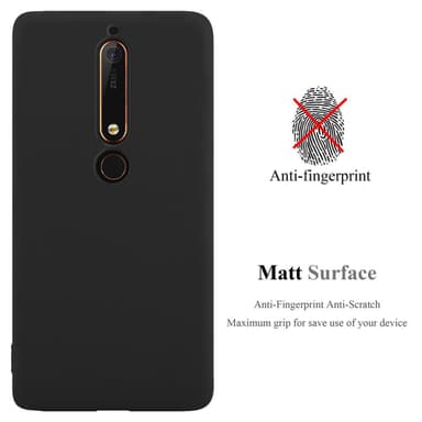 Suojakuori Nokia 6.1 Kotelo (Musta)
