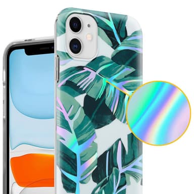 iPhone 11 Suojakuori Lompakkokotelo (Valkoinen)