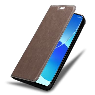 Oppo Reno6 5G Suojakuori Lompakkokotelo (Ruskea)