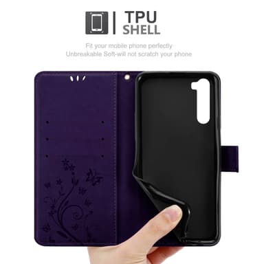 OnePlus Nord Suojakuori Lompakkokotelo (Violetti)
