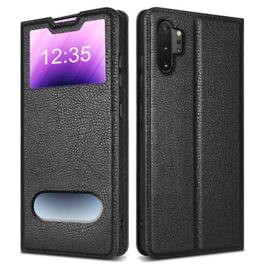 Lompakkokotelo Samsung Galaxy NOTE 10 PLUS Case (Musta)