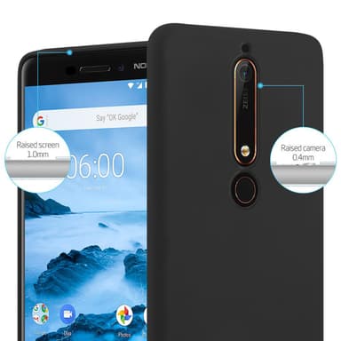 Suojakuori Nokia 6.1 Kotelo (Musta)