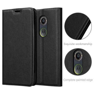 Motorola MOTO X2 Suojakuori Lompakkokotelo (Musta)